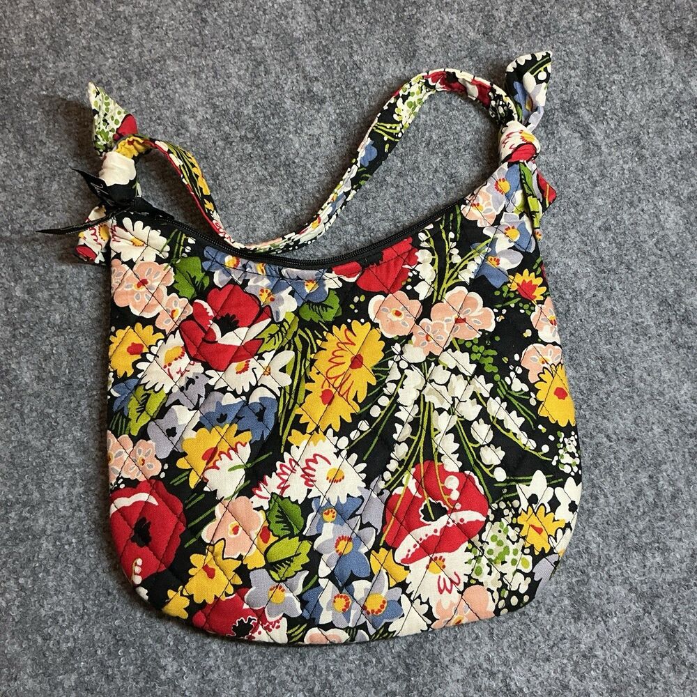 Vera Bradley Purse Poppy Fields Retired Shoulder Bag - Picture 2 of 7
